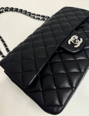 Chanel Medium Classic Double Flap Lamskin Black