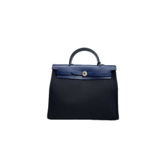 Hermes Herbag 31 Navy / Black STAMP T