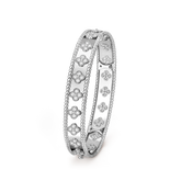 Van Cleef and Arpels Perlée Clovers Bracelet, Small Model White Gold, Diamond