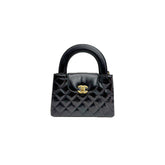 Chanel Mini Kelly Shopping Tote Bag Calfskin Black (Microchip)