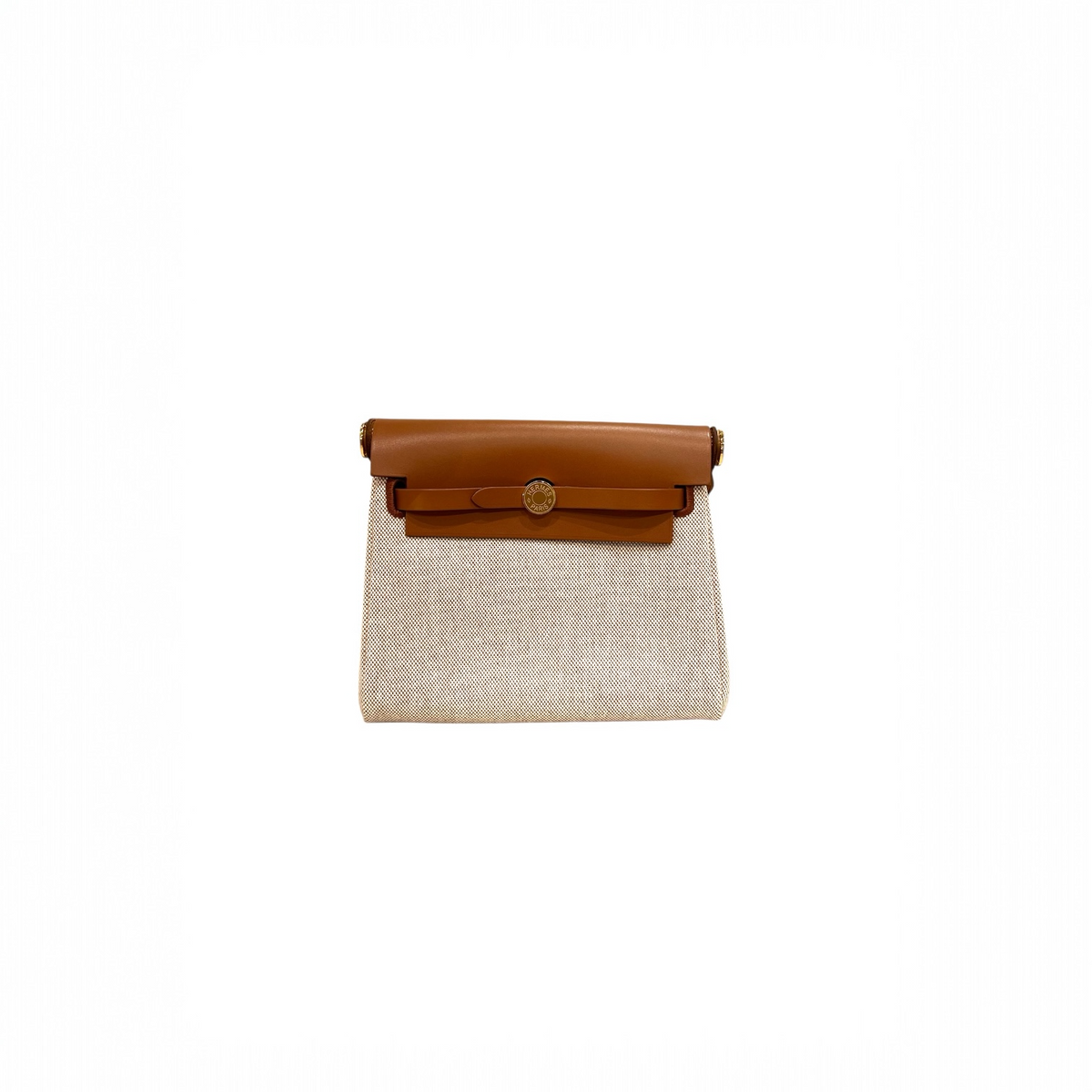 Hermes Mini Herbag Ecru-Beige / Nature STAMP K