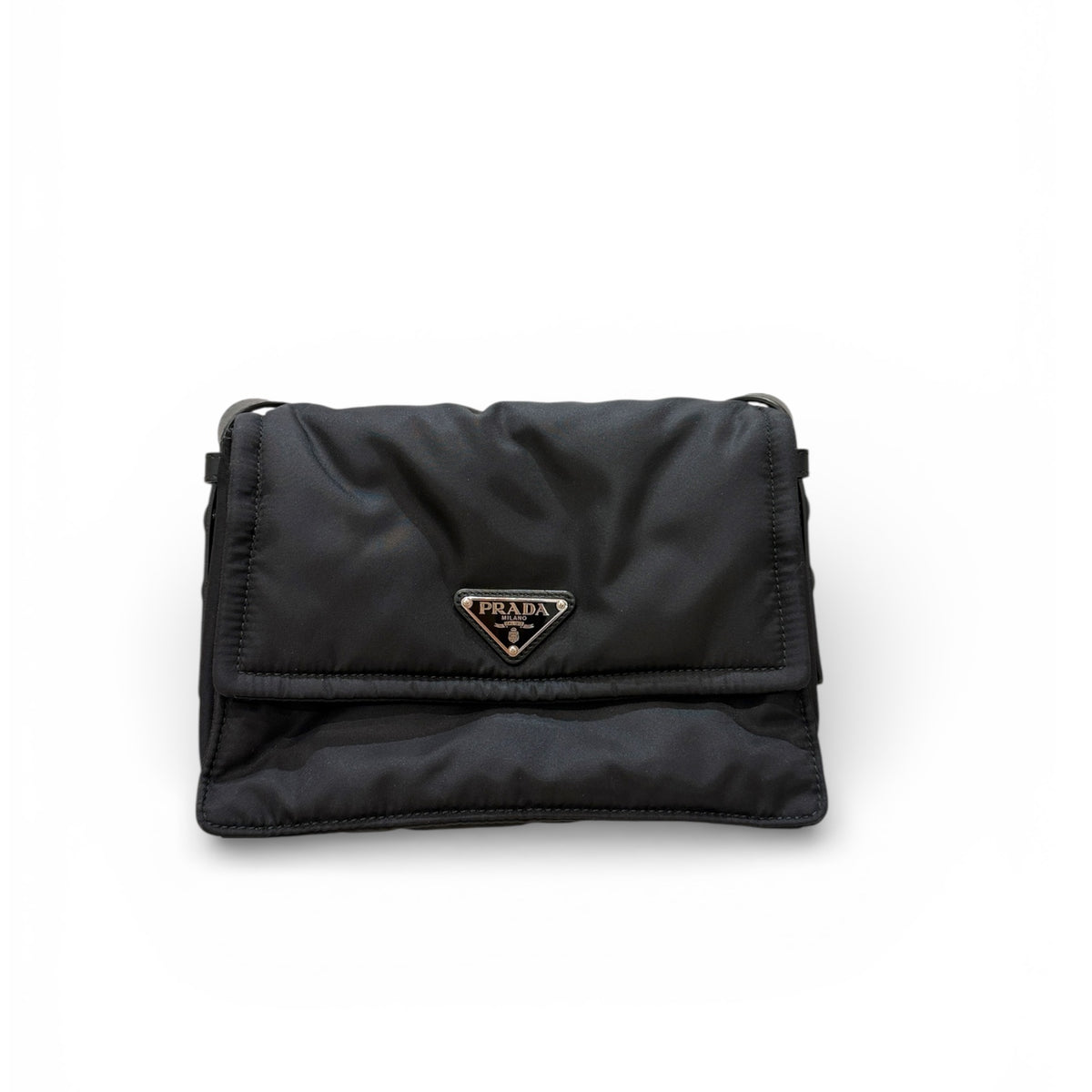 Prada Re-Nylon Messenger Bag Black