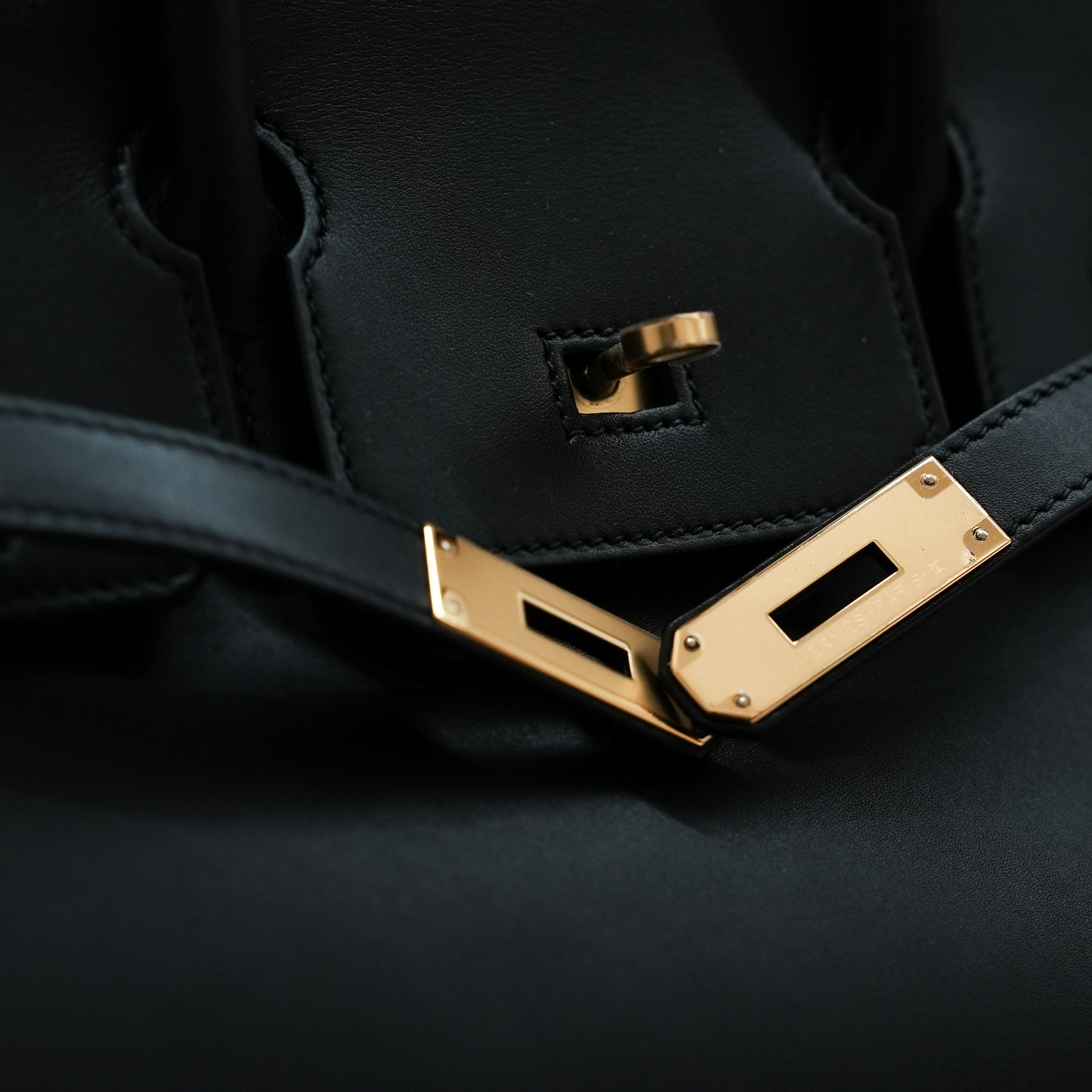 Hermès Birkin 30 Tadelakt Black STAMP C