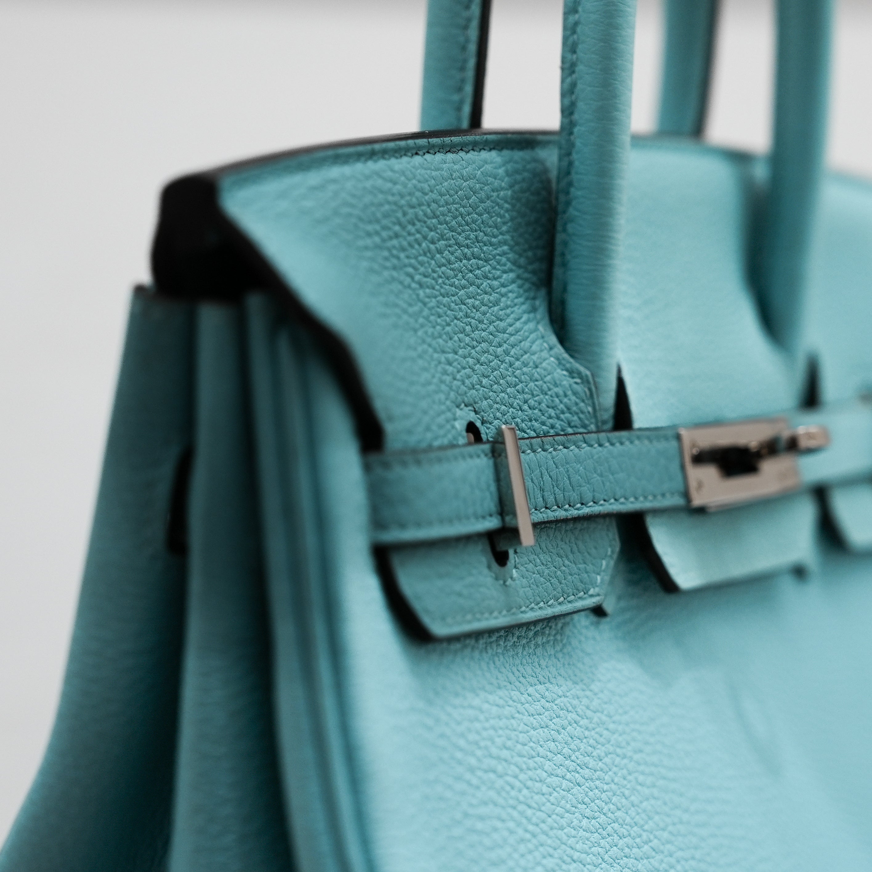 Hermès Birkin 25 Togo Blue Atoll STAMP T