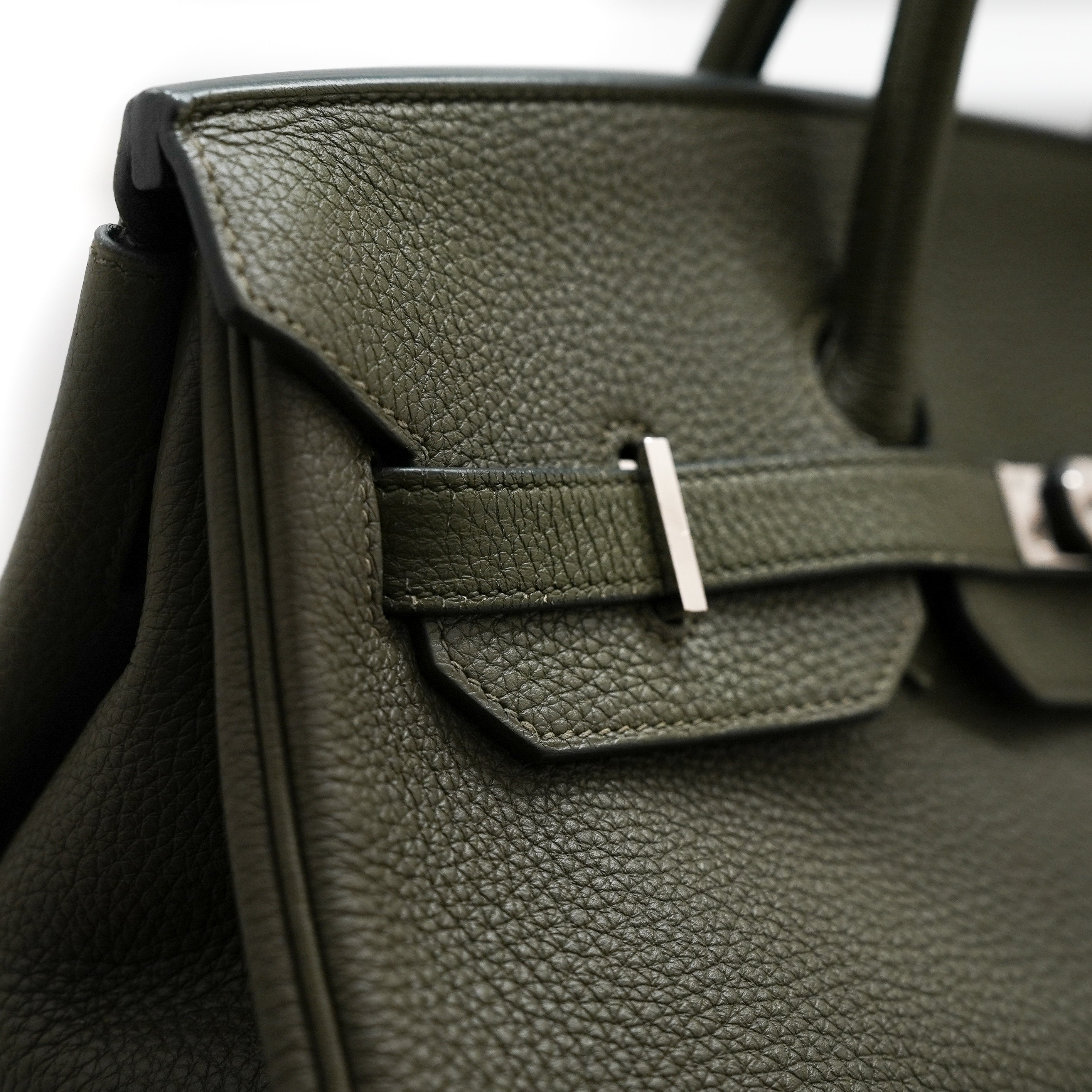 Hermès Birkin 35 Togo Olive Green SQUARE Q