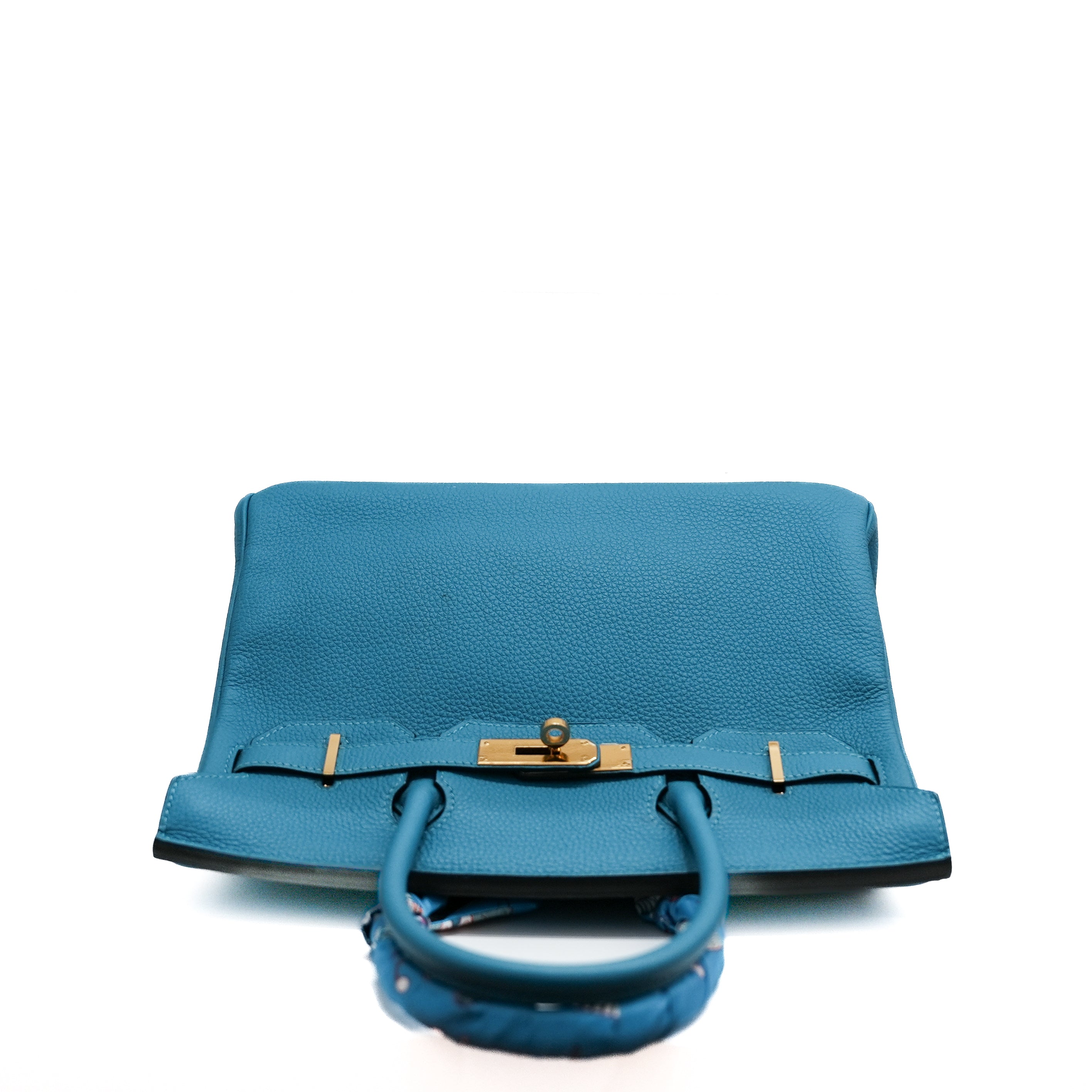 Hermès Birkin 30 Togo Blue Jean SQUARE R