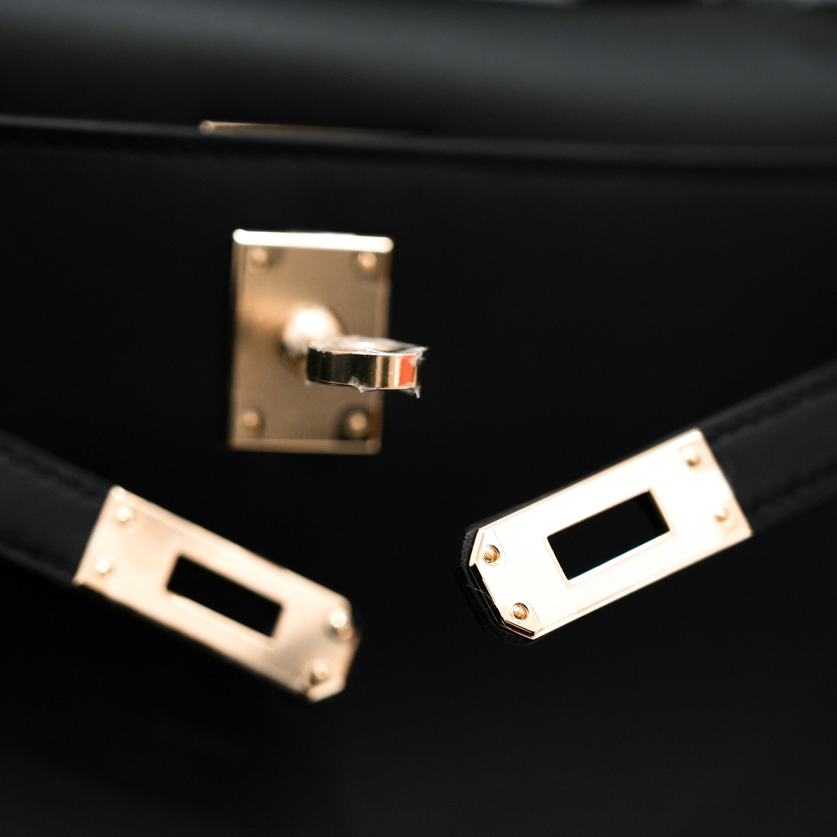 Hermès Kelly Pochette Swift Black STAMP W