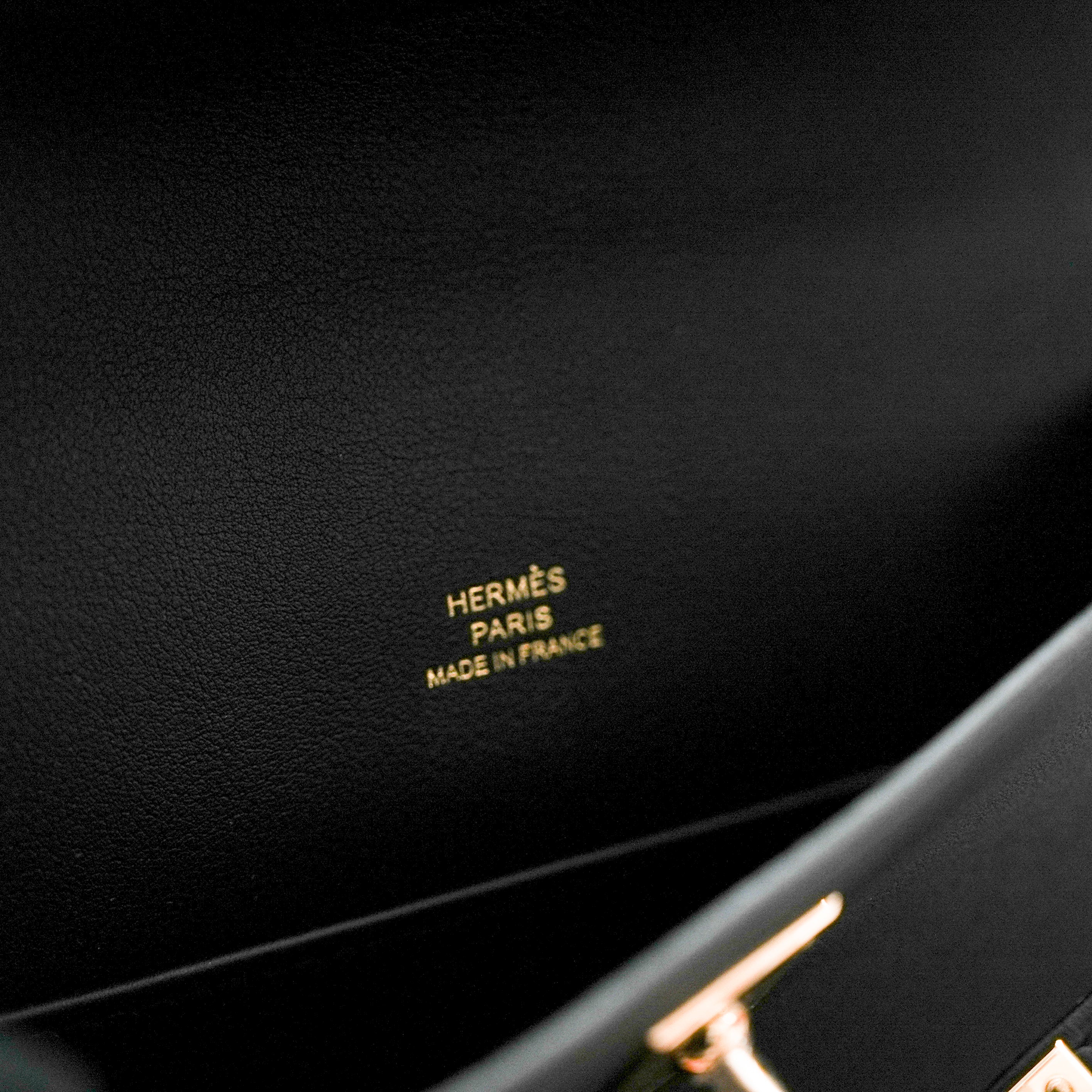 Hermès Kelly Pochette Swift Black STAMP W