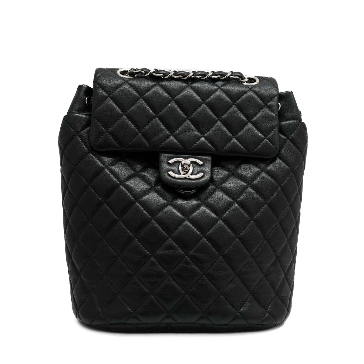 Chanel Lambskin Backpack Black