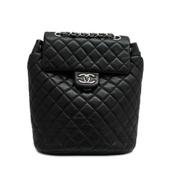 Chanel Lambskin Backpack Black