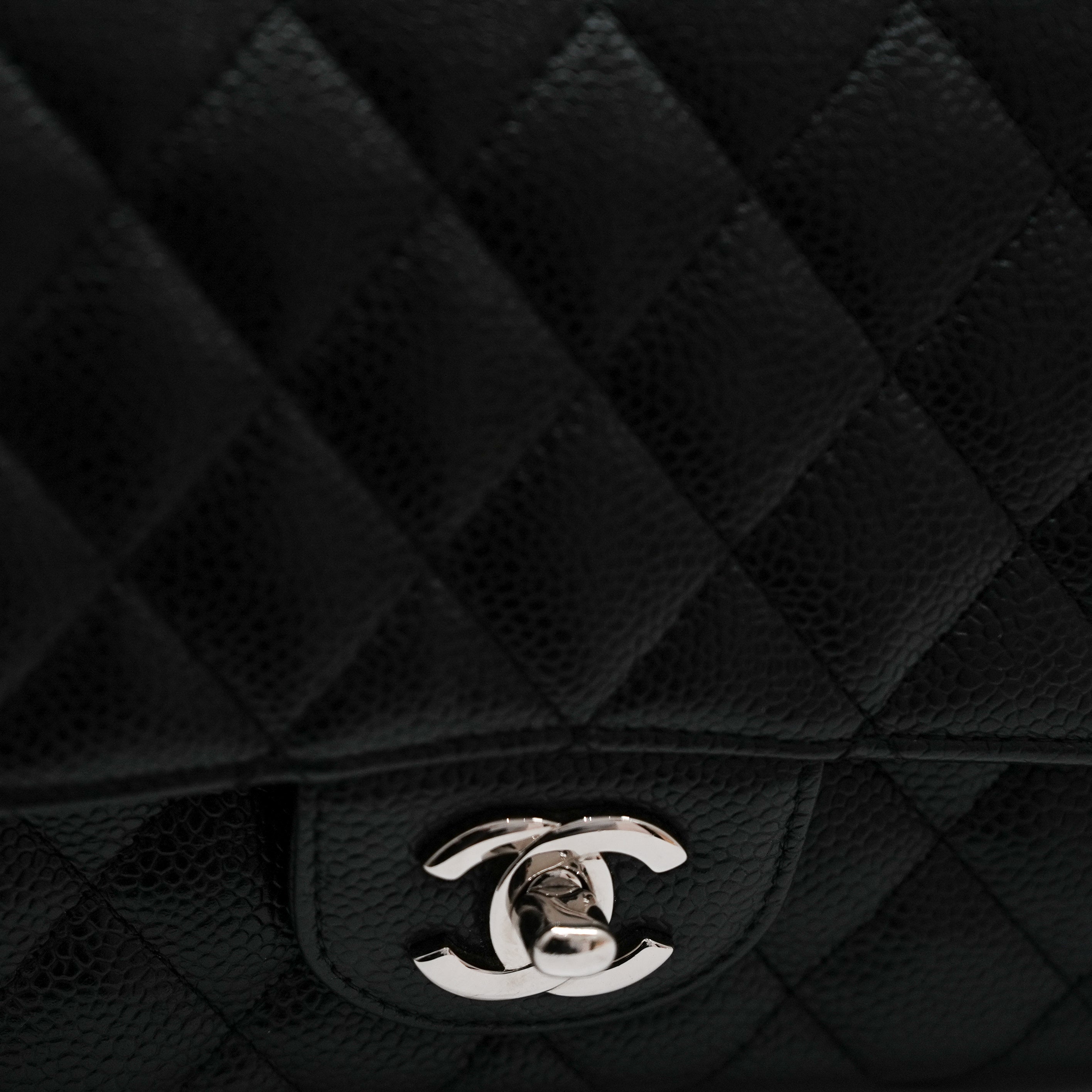 Chanel Medium Classic Double Flap Caviar Black