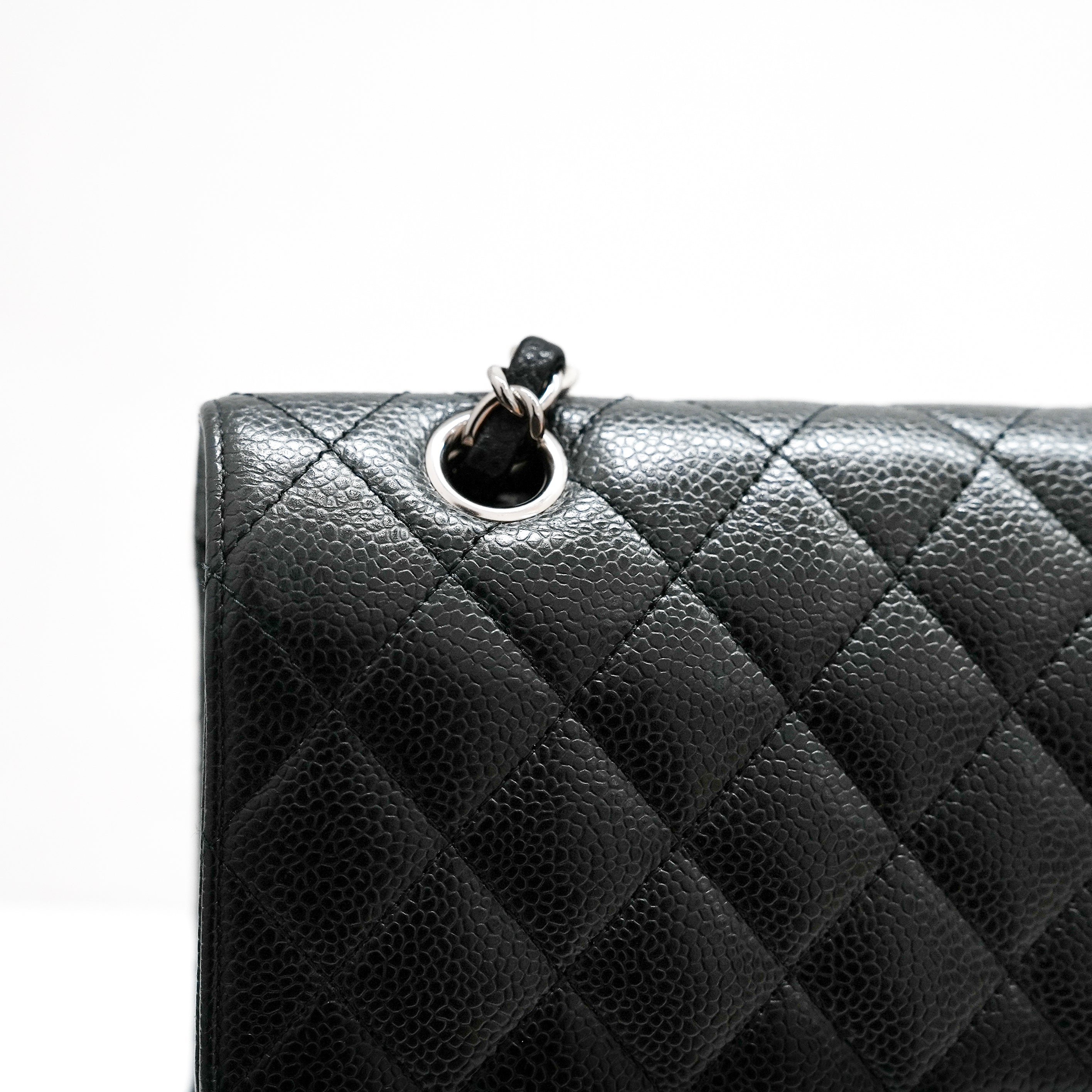 Chanel Medium Classic Double Flap Caviar Black