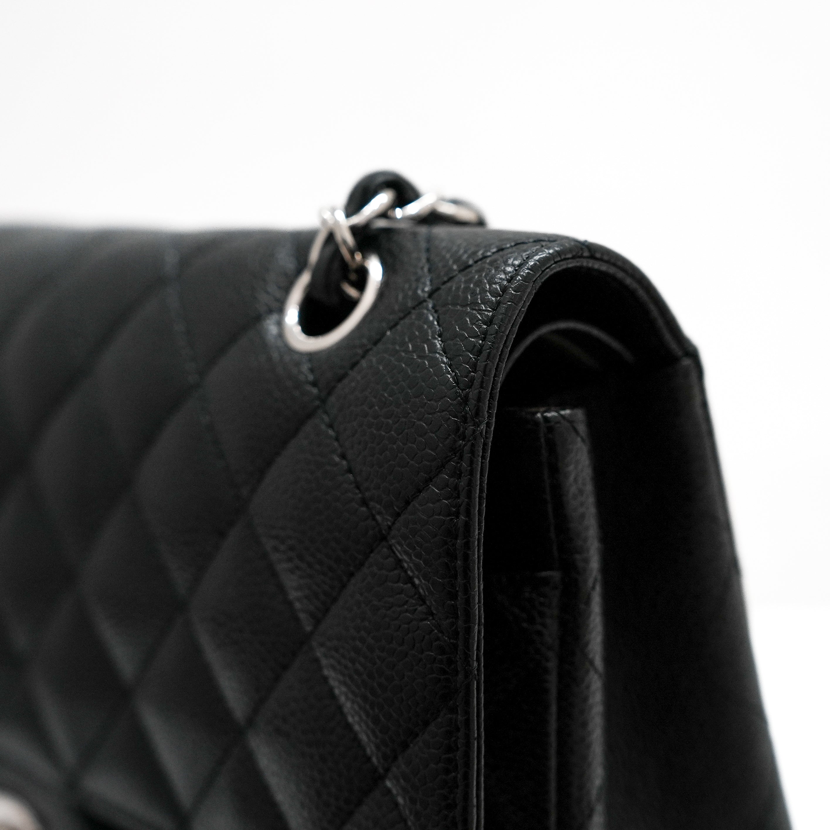Chanel Medium Classic Double Flap Caviar Black
