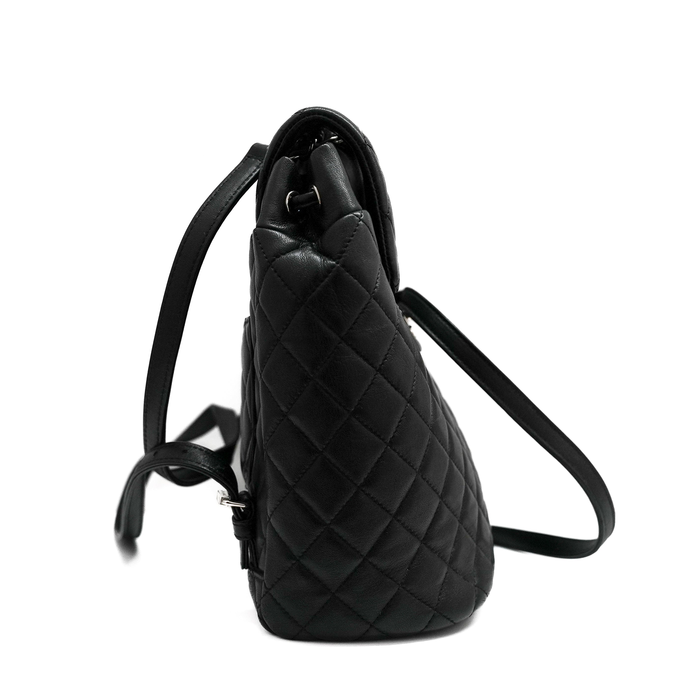 Chanel Lambskin Backpack Black