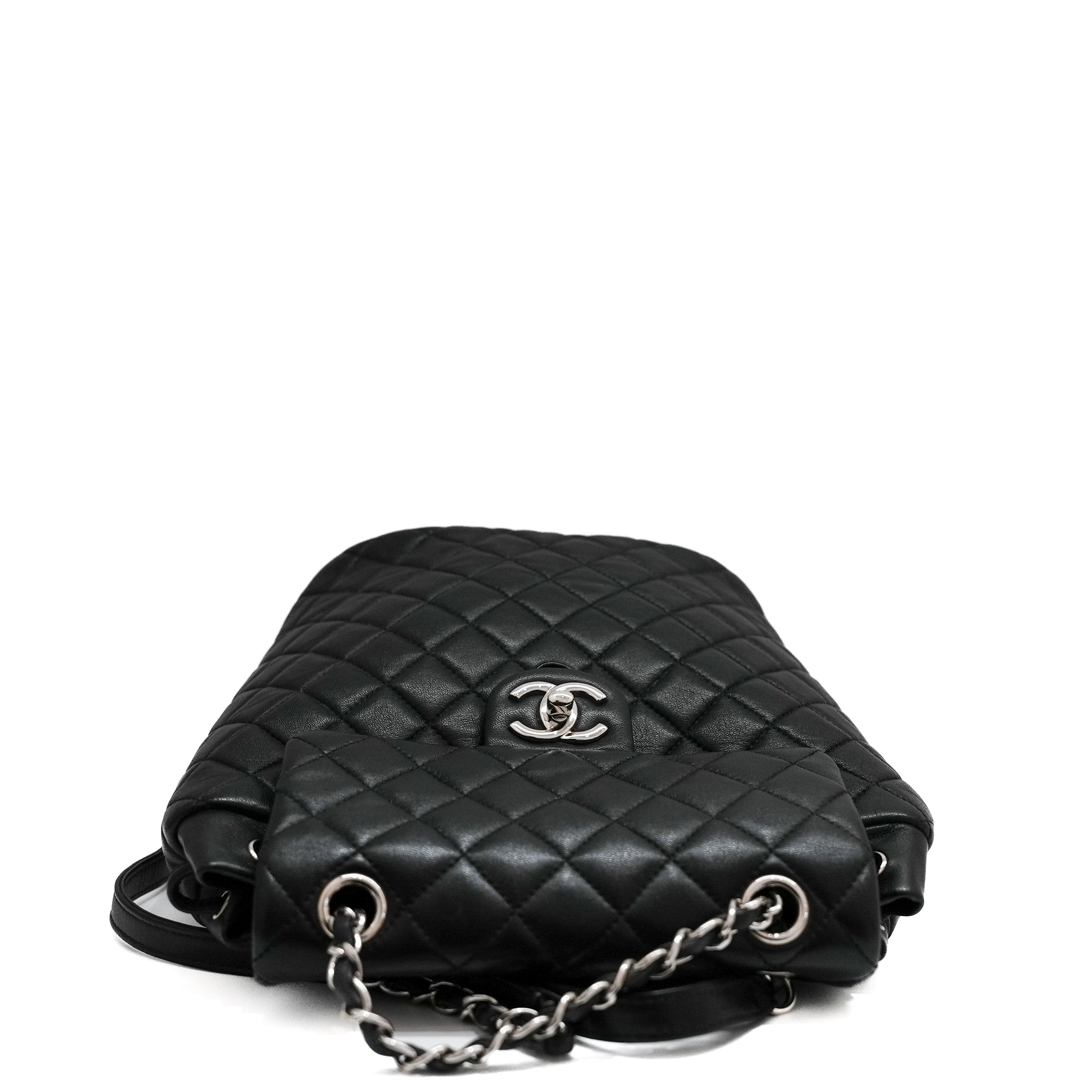 Chanel Lambskin Backpack Black