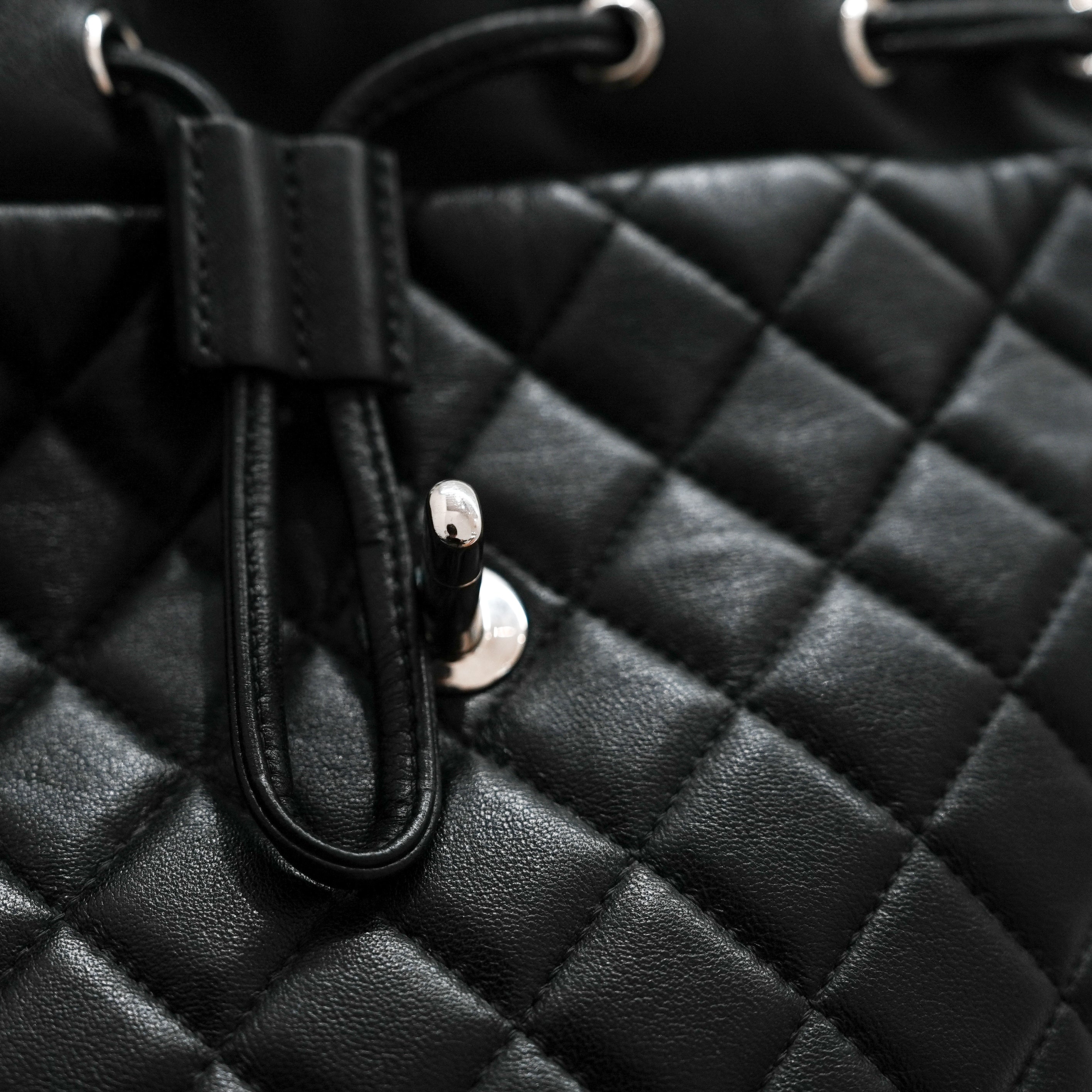 Chanel Lambskin Backpack Black