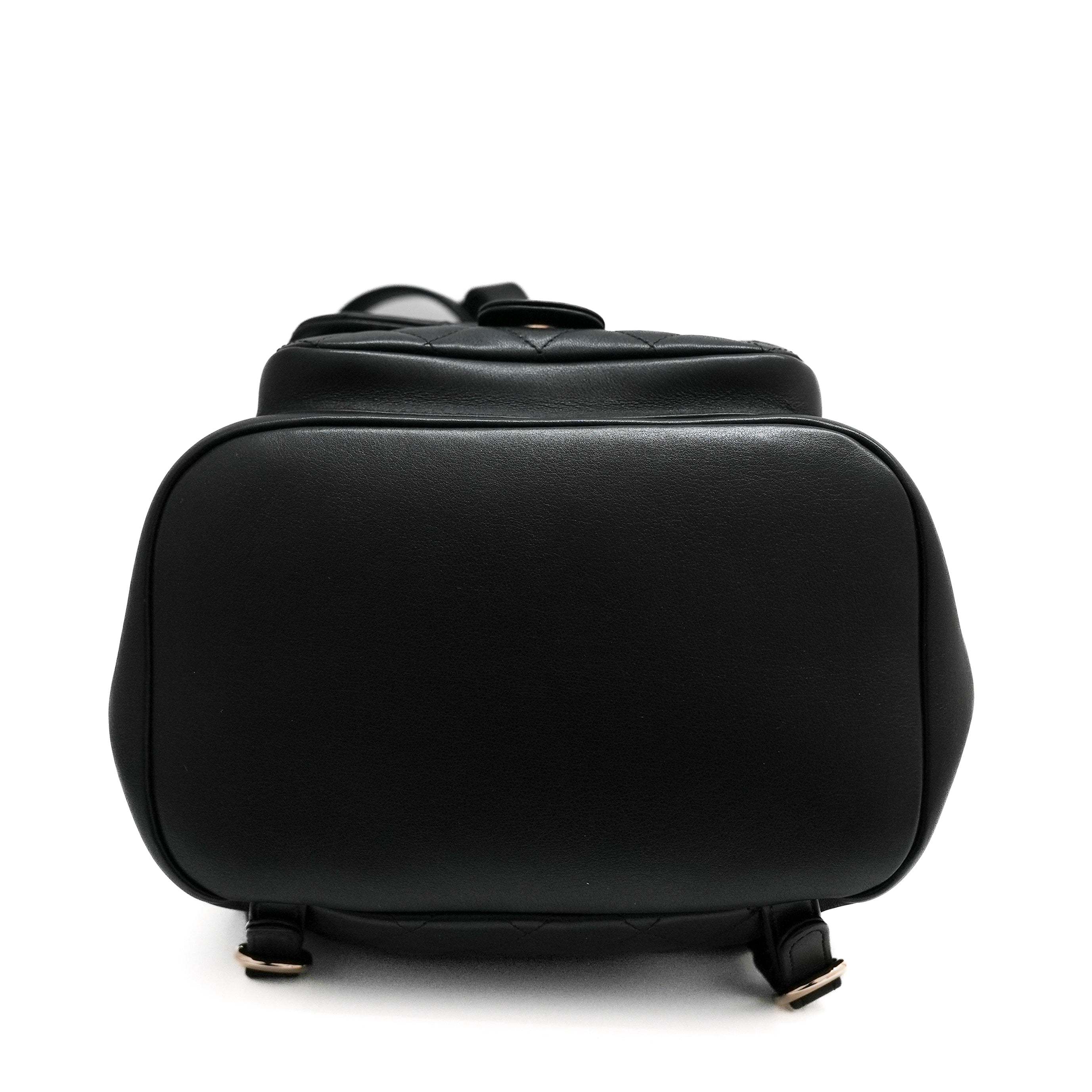 Chanel Large Duma Backpack Lambskin Black (Microchip)