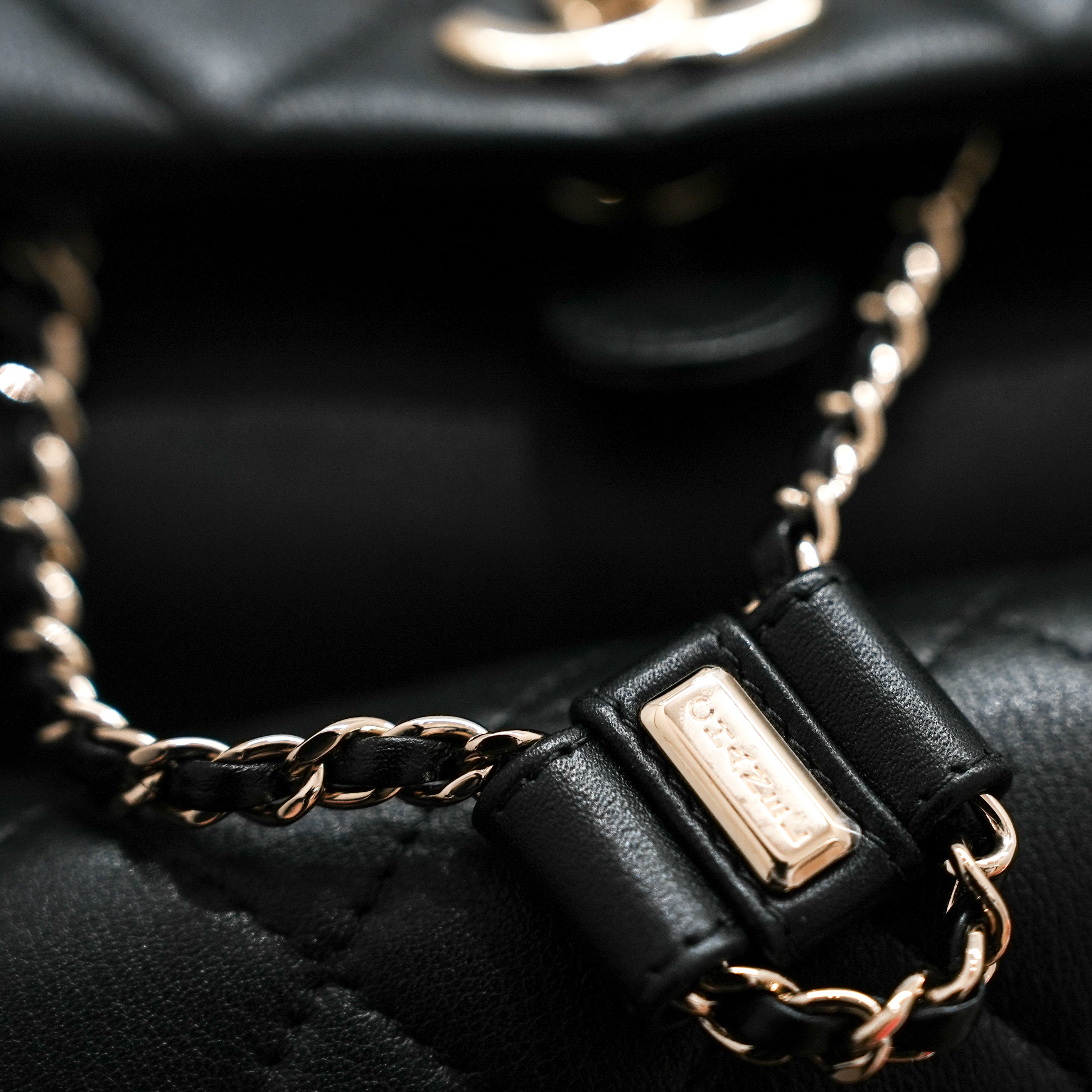 Chanel Large Duma Backpack Lambskin Black (Microchip)