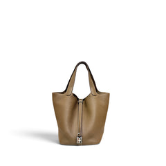 Hermes Picotin 22 Clemence Etoupe SHW Stamp D