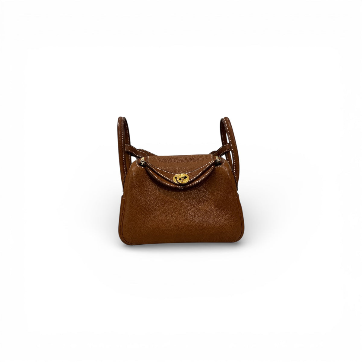 Hermes Mini Lindy Barenia Gold STAMP B