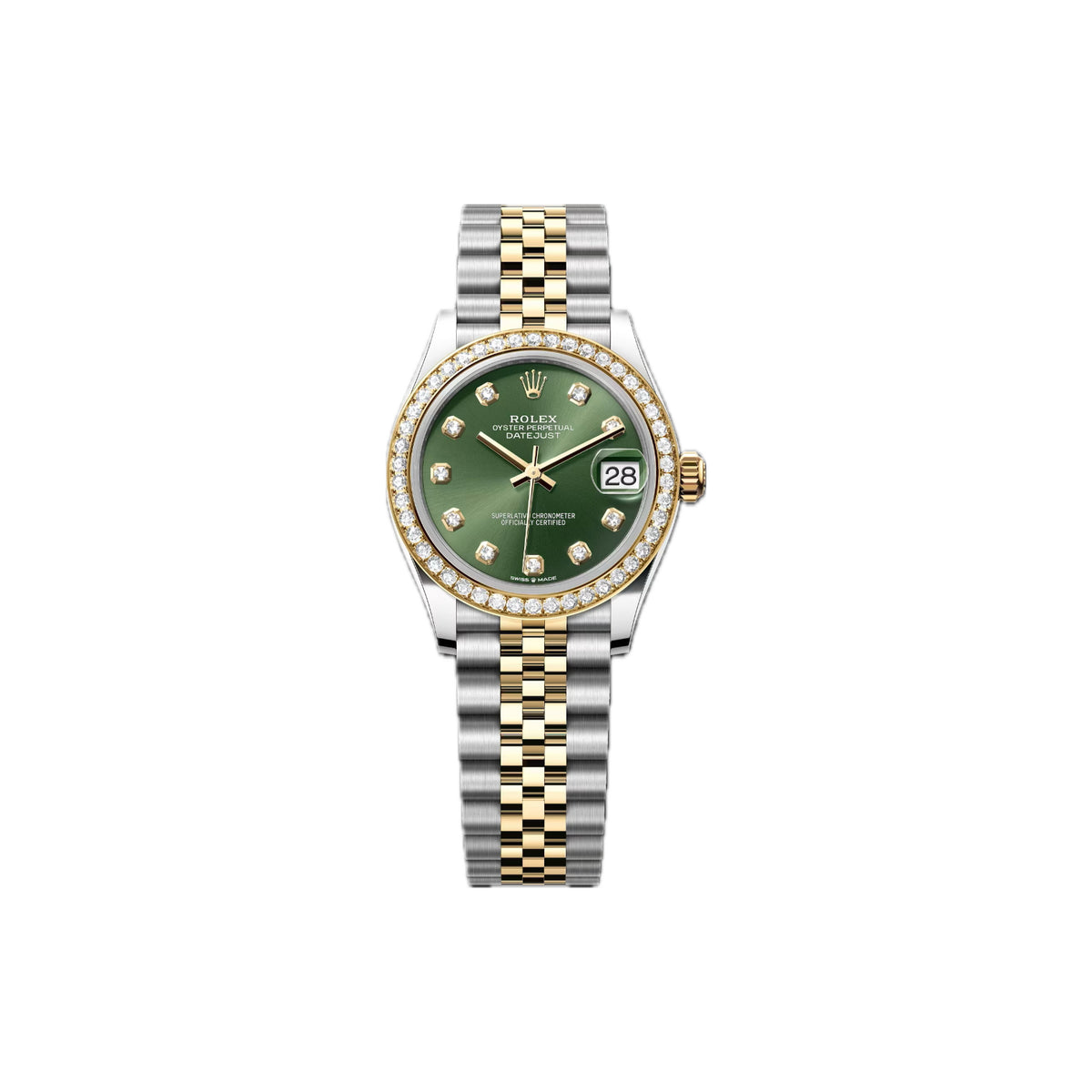 Rolex Datejust 31mm Green Dial with Diamonds