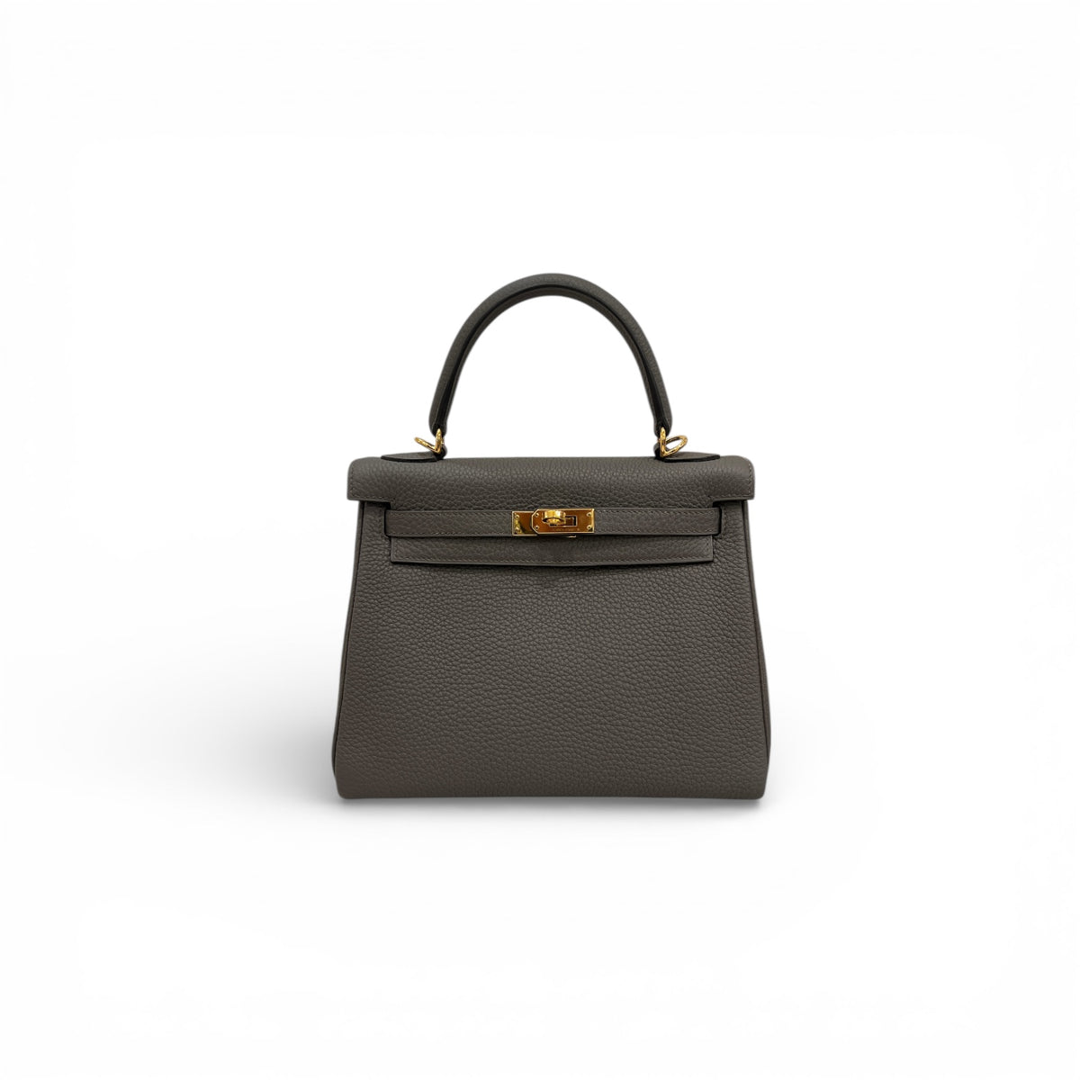 Hermes Kelly 25 Togo Etain 8F STAMP Y