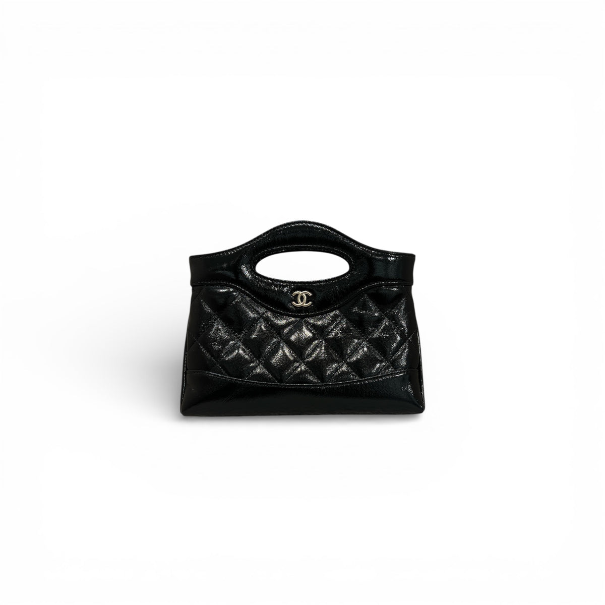 Chanel Nano 31 Bag Shiny Aged Calfskin Black (Microchip)