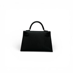 Hermes Mini Kelly II Epsom Black STAMP K