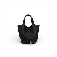 Hermes Picotin 18 Clemence Black STAMP Y