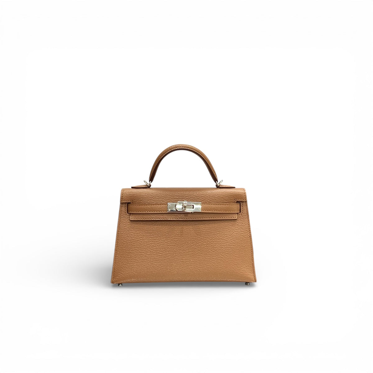 Hermes Mini Kelly II Chevre Mysore Quebracho STAMP Z