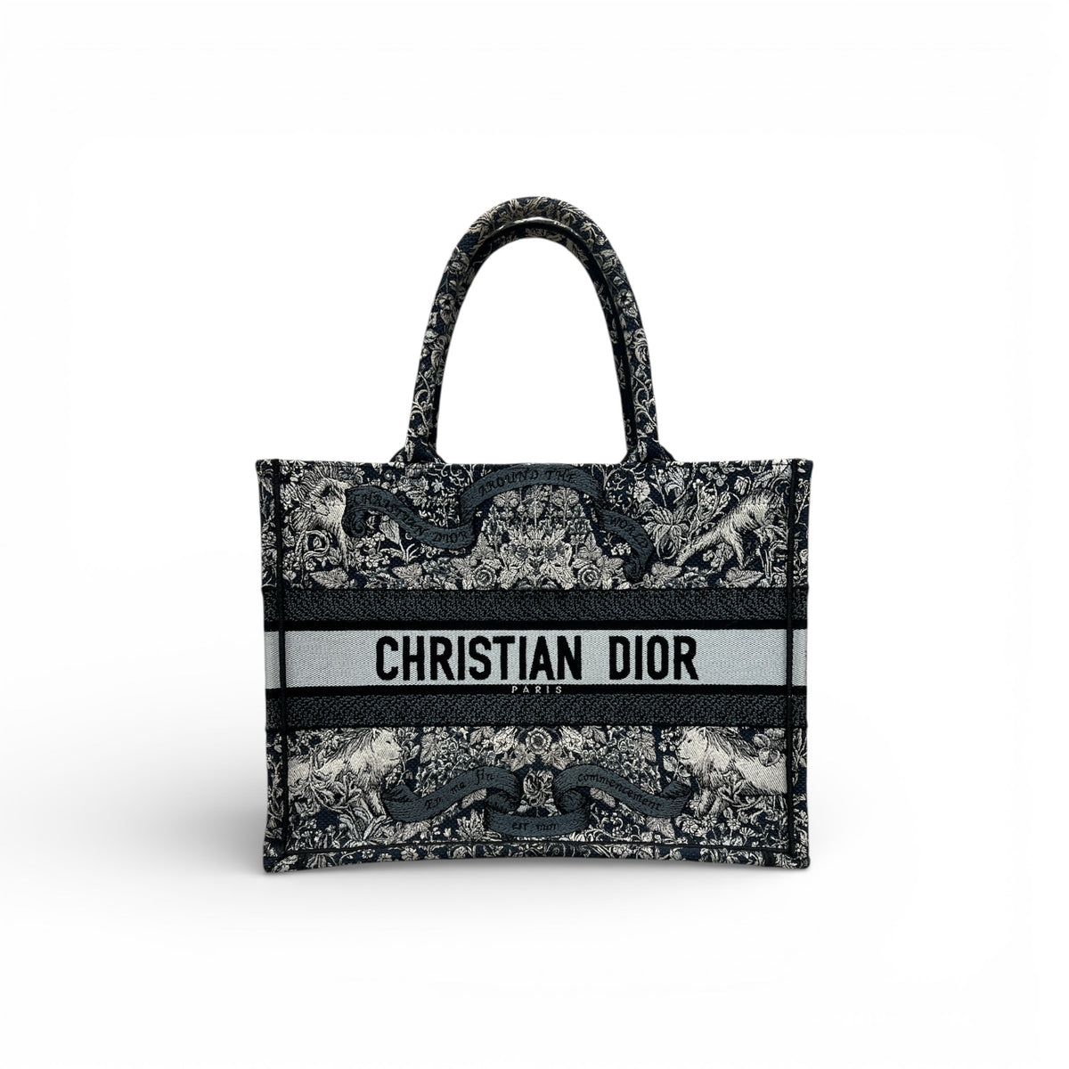 Dior Medium Dior Book Tote Around the World Blue