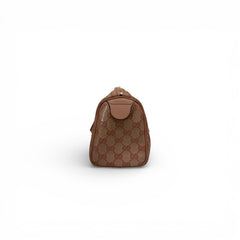 Gucci Mini Boston Bag Pink GG Crystal Canvas