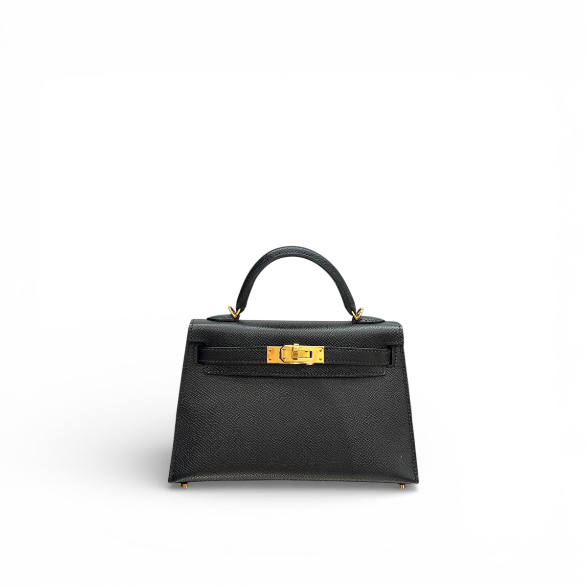 Hermes Mini Kelly II Epsom Black STAMP Z