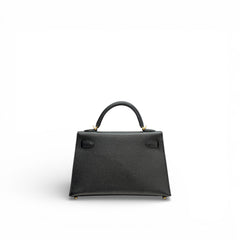 Hermes Mini Kelly II Epsom Black STAMP Z