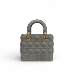 Dior Small Lady Dior Bag Lambskin Grey