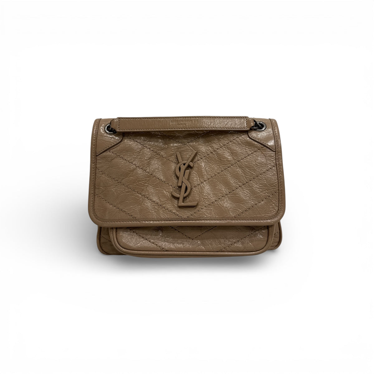 YSL Saint Laurent Baby Niki Bag Calfskin Beige