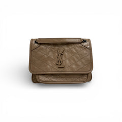 YSL Saint Laurent Baby Niki Bag Calfskin Beige