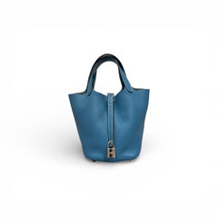 Hermes Picotin 18 Clemence Bule Taurillon SQUARE R