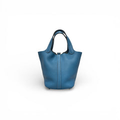 Hermes Picotin 18 Clemence Bule Taurillon SQUARE R