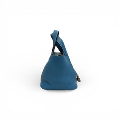 Hermes Picotin 18 Clemence Bule Taurillon SQUARE R