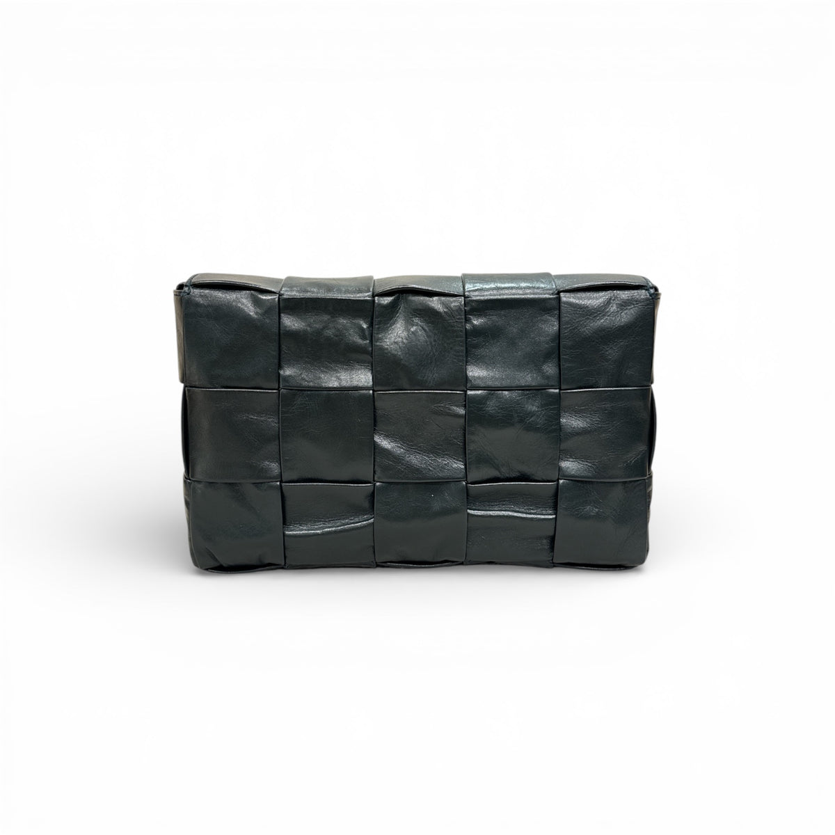 Bottega Veneta Cassette Bag Calfskin Dark Green
