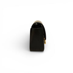 Celine Mini Claude Bag Triomphe Canvas / Calfskin Black