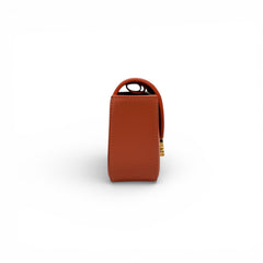 Celine Mini Claude Bag Triomphe Canvas / Calfskin Red