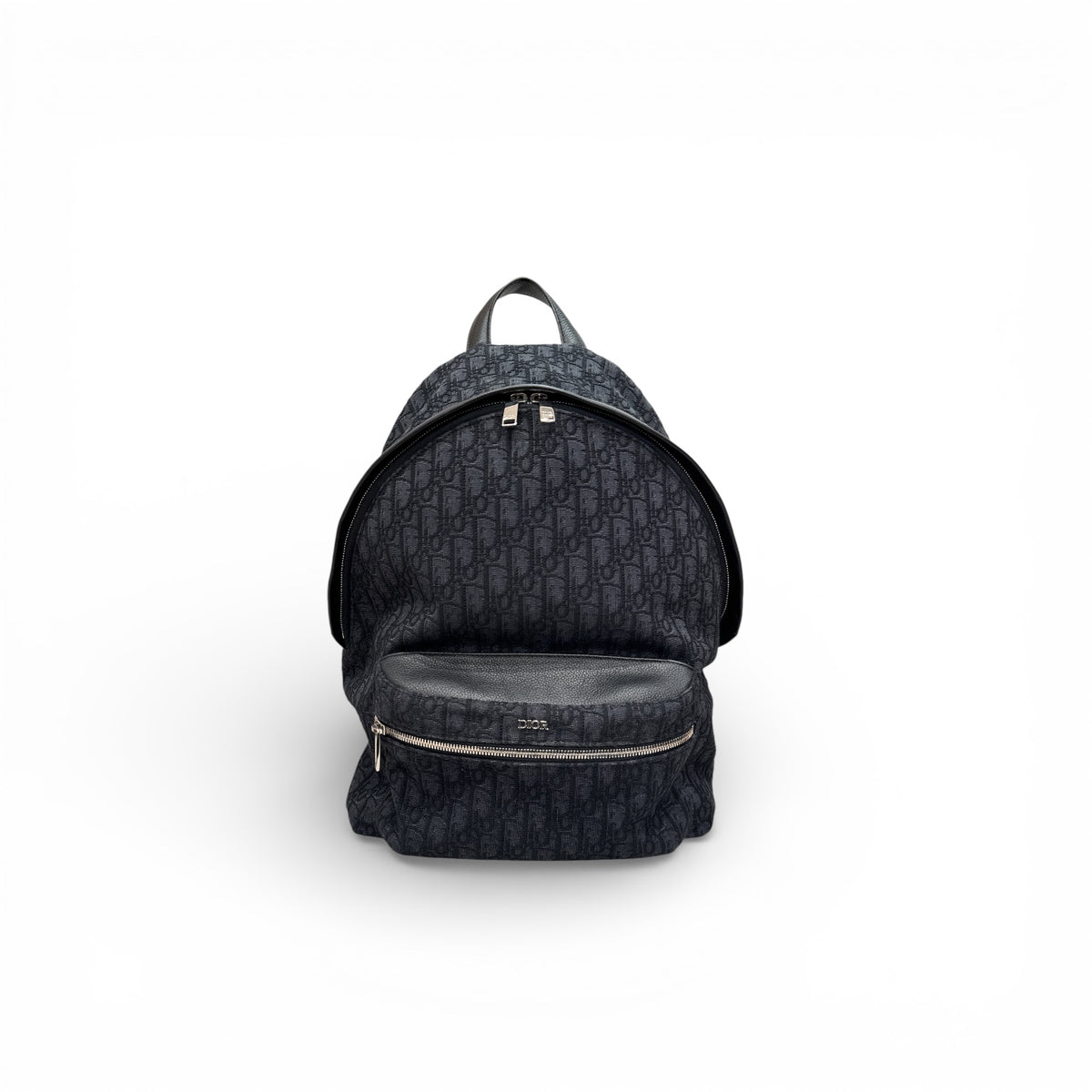 Dior Rider Backpack Oblique / Calfskin Jacquard Black
