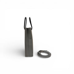 Balenciaga Shopping Phone Bag Calfskin Grey