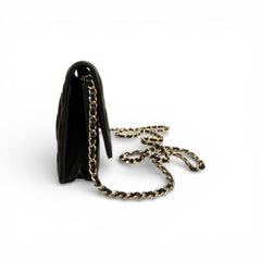 Chanel Classic Wallet On Chain Caviar Black