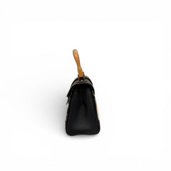 Goyard Mini Saigon Bag Goyardine Cavas / Calfskin Black
