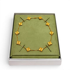 Van Cleef & Arpels Vintage Alhambra Necklace, 10 Motifs, 18K Yellow Gold