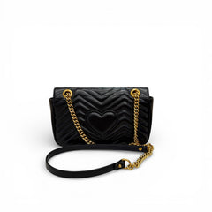 Gucci Medium GG Marmont Bag Lambskin Black