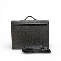 Louis Vuitton S-Lock Briefcase Taurillon Monogram Black